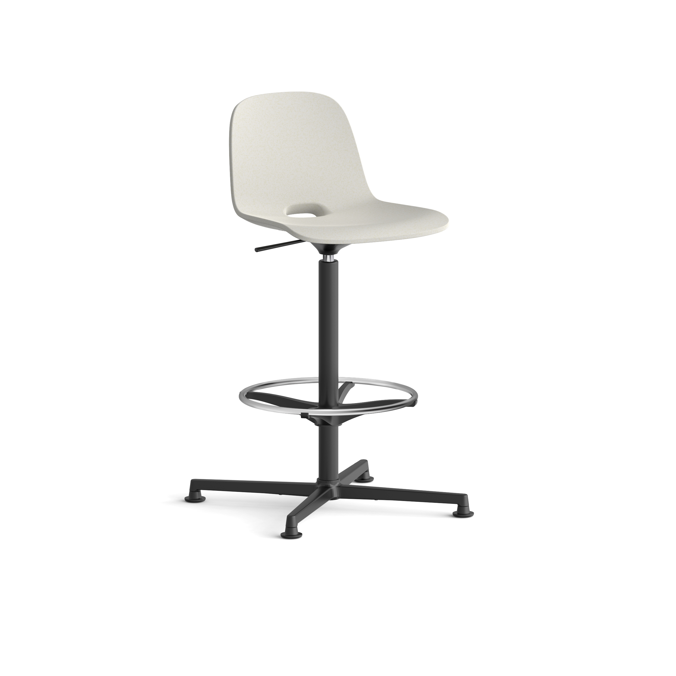 Krzesło barowe ALLin AL4024 LOOPE o wysokości 103 cm w aranżacji wyspy kuchennej