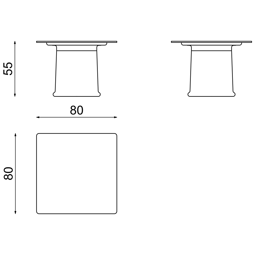 System modułowy stół LOOPE faT Table konfiguracja