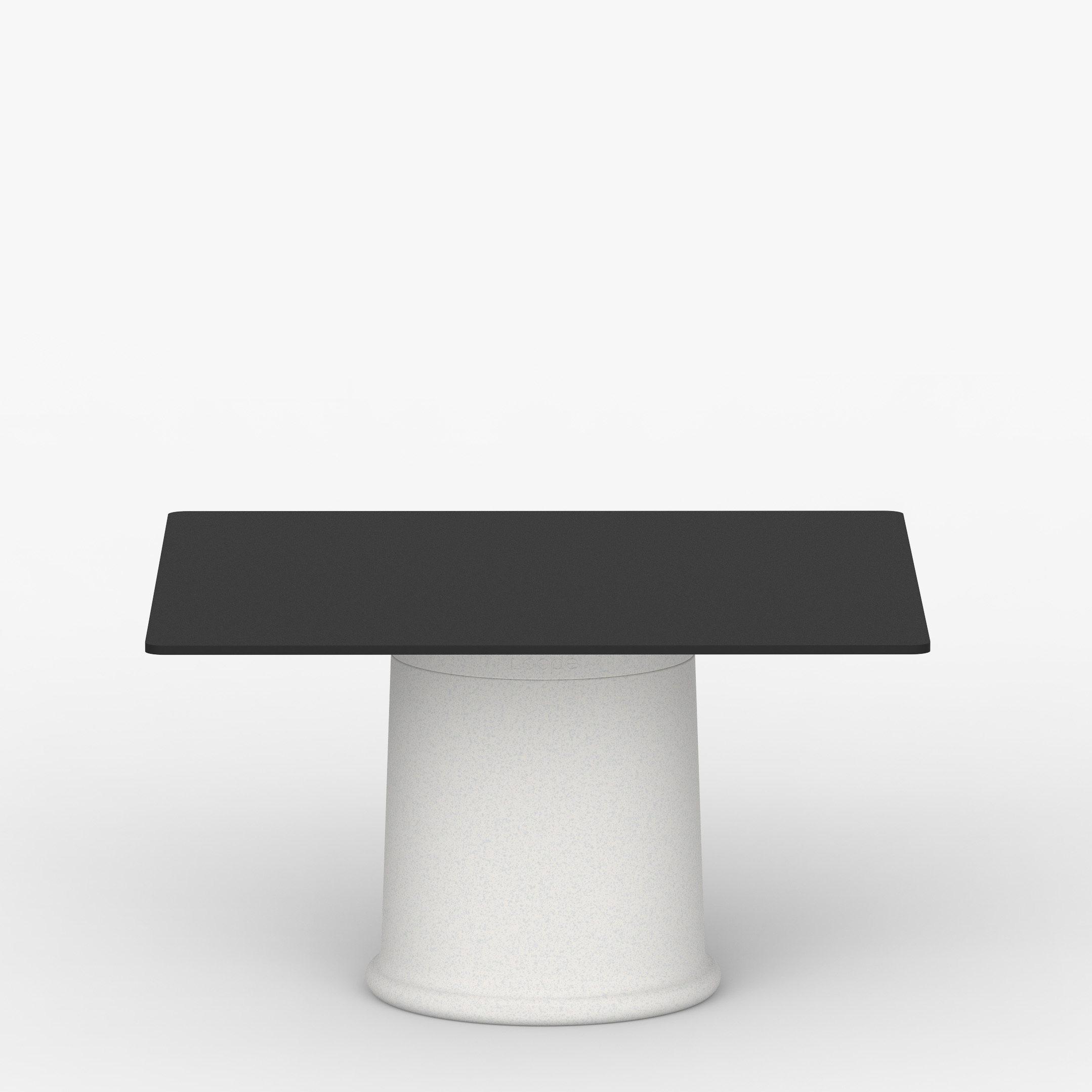 Detal podstawy stołu faT Table LOOPE – masywny filar