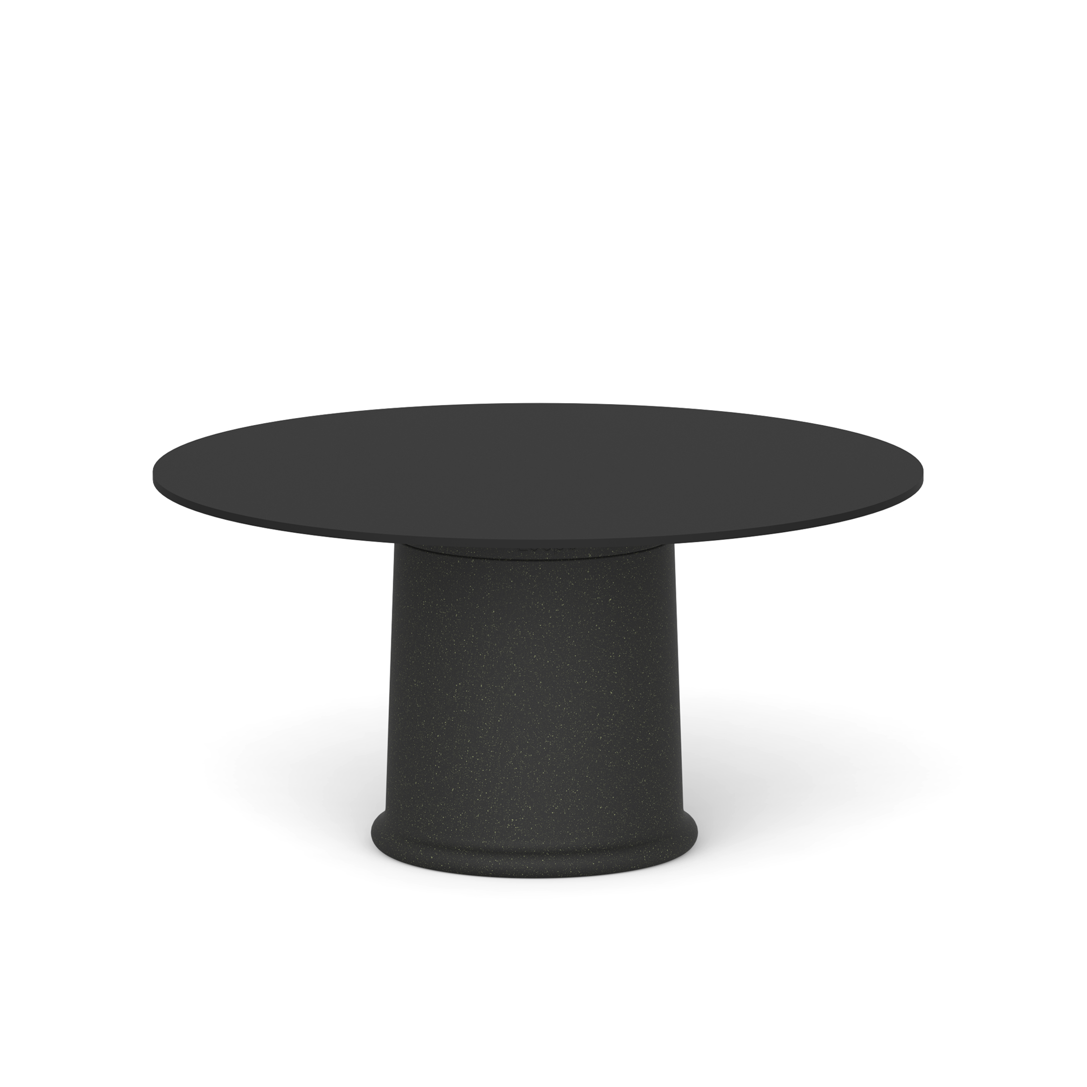 Stół LOOPE faT Table w przestrzeni komercyjnej z designerskimi krzesłami