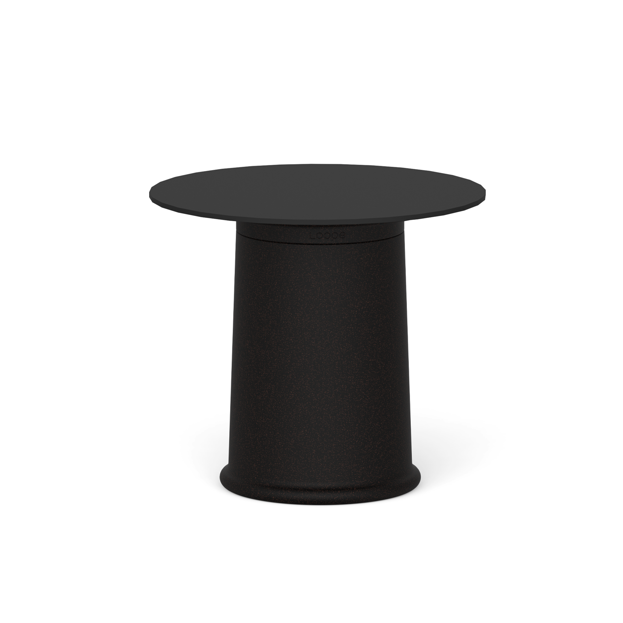 Okrągły stół LOOPE faT Table 80 cm w nowoczesnej aranżacji wnętrza mieszkalnego